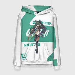 Толстовка-худи женская Цинъи - ZZZ, цвет: 3D-белый