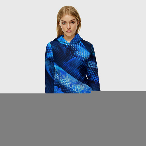 Женская толстовка Змеиный стиль / 3D-Белый – фото 3