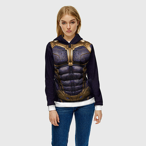 Женская толстовка Костюм Таноса из мстителей / 3D-Белый – фото 3