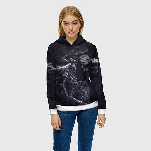 Женская толстовка Рыцарь без страха и упрека / 3D-Белый – фото 3