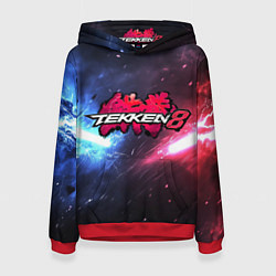Толстовка-худи женская Сопротивление в Tekken 8, цвет: 3D-красный