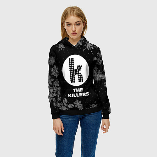 Женская толстовка Снежный The Killers / 3D-Черный – фото 3