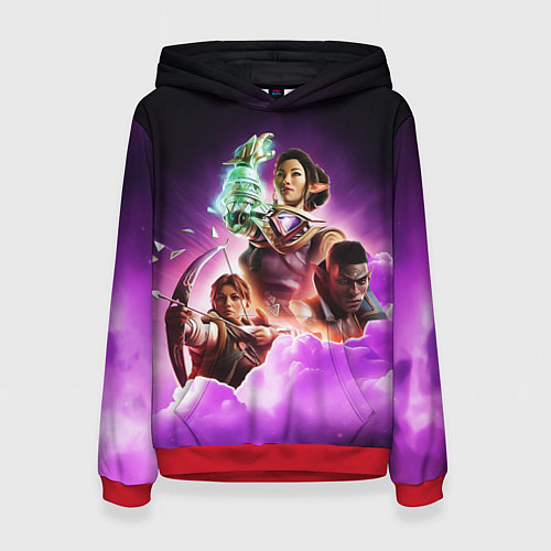 Женская толстовка Poster Dragon age / 3D-Красный – фото 1