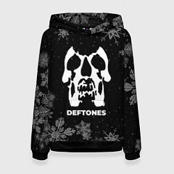 Толстовка-худи женская Снежный Deftones, цвет: 3D-черный