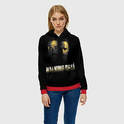 Толстовка-худи женская Ходячие мервецы, цвет: 3D-красный — фото 2