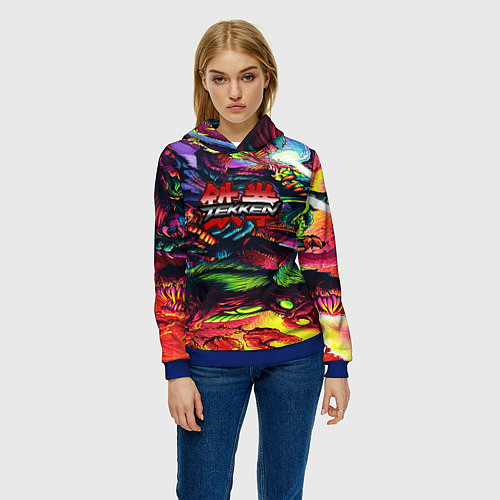 Женская толстовка Tekken hyper monster steel / 3D-Синий – фото 3