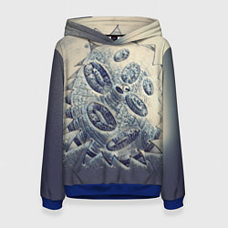 Толстовка-худи женская Синяя кровь, цвет: 3D-синий