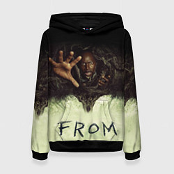 Толстовка-худи женская Извне сериал ужастик, цвет: 3D-черный