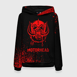 Толстовка-худи женская Motorhead - red gradient, цвет: 3D-черный