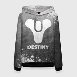 Толстовка-худи женская Destiny - grey gradient, цвет: 3D-черный