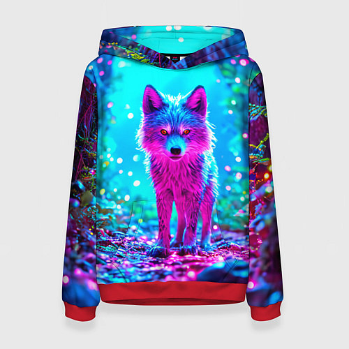Женская толстовка Сказочный волчок / 3D-Красный – фото 1