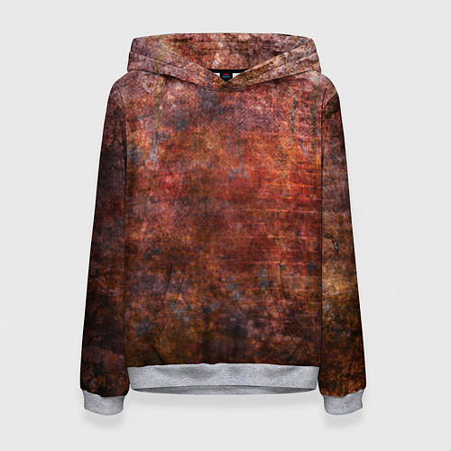 Женская толстовка Абстракция - rusty wall / 3D-Меланж – фото 1