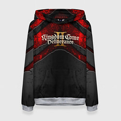 Женская толстовка Kingdom Come Deliverance 2 лого на текстуре