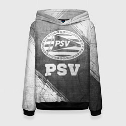 Толстовка-худи женская PSV - grey gradient, цвет: 3D-черный