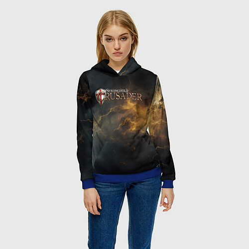 Женская толстовка Stronghold сrusader гроза крестоносцев / 3D-Синий – фото 3