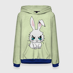 Толстовка-худи женская Злой кролик 2025, цвет: 3D-синий