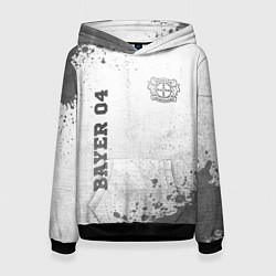 Толстовка-худи женская Bayer 04 - white gradient вертикально, цвет: 3D-черный