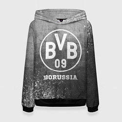 Толстовка-худи женская Borussia - grey gradient, цвет: 3D-черный