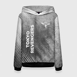Толстовка-худи женская Tokyo Revengers - grey gradient вертикально, цвет: 3D-черный