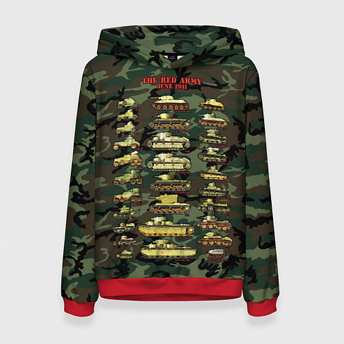 Женская толстовка Ленинград - защита города 1941-1942 / 3D-Красный – фото 1