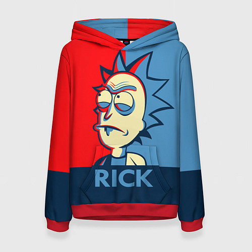 Женская толстовка Rick pop art / 3D-Красный – фото 1