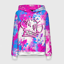 Толстовка-худи женская Мартышка Джинкс - Arcane, цвет: 3D-белый
