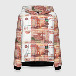 Толстовка-худи женская 5 000 рублей, цвет: 3D-черный