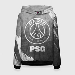 Толстовка-худи женская PSG - grey gradient, цвет: 3D-черный