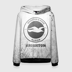 Толстовка-худи женская Brighton - white gradient, цвет: 3D-черный