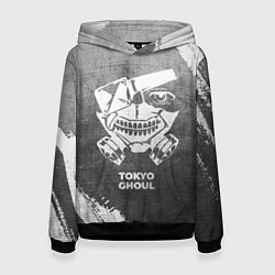 Толстовка-худи женская Tokyo Ghoul - grey gradient, цвет: 3D-черный