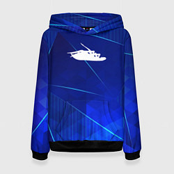 Толстовка-худи женская Papa Roach blue poly, цвет: 3D-черный