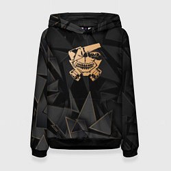 Толстовка-худи женская Tokyo Ghoul golden poly, цвет: 3D-черный