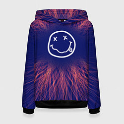 Толстовка-худи женская Nirvana red energy, цвет: 3D-черный