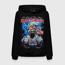 Толстовка-худи женская Powerslave Iron Maiden - мумия, цвет: 3D-черный