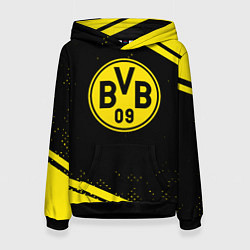 Толстовка-худи женская Borussia полосы, цвет: 3D-черный