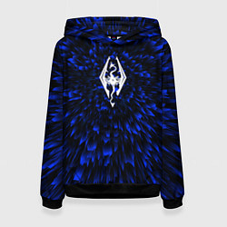 Женская толстовка Skyrim blue energy