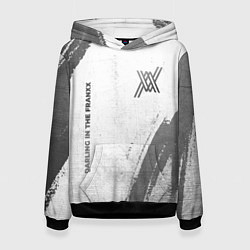 Толстовка-худи женская Darling in the FranXX - white gradient вертикально, цвет: 3D-черный