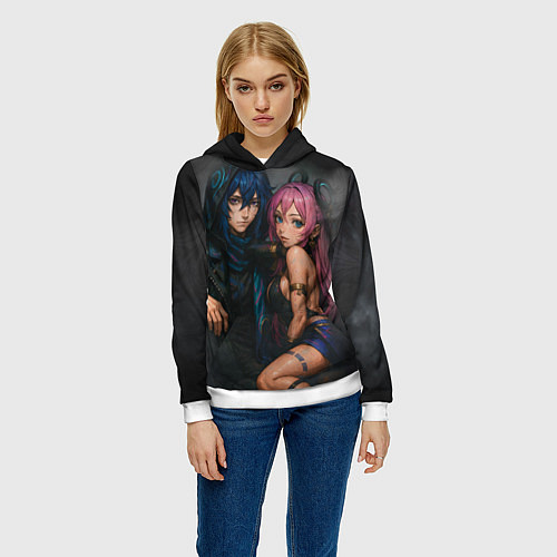 Женская толстовка Ситлали и Оророн / 3D-Белый – фото 3