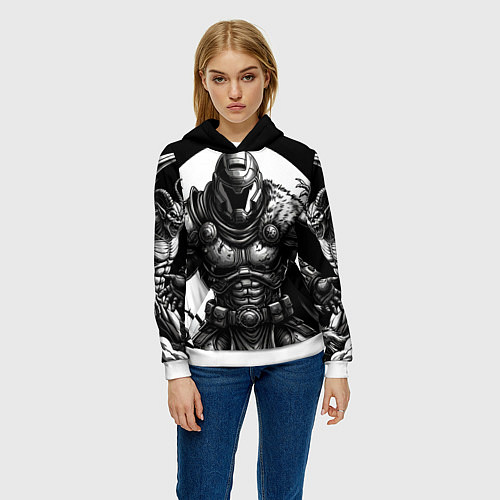 Женская толстовка Doom gue dark ages / 3D-Белый – фото 3