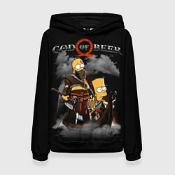 Толстовка-худи женская God of beer, цвет: 3D-черный