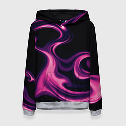 Толстовка-худи женская Color pink smoke, цвет: 3D-меланж