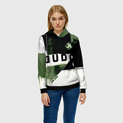 Толстовка-худи женская Время дзюдо, цвет: 3D-черный — фото 2