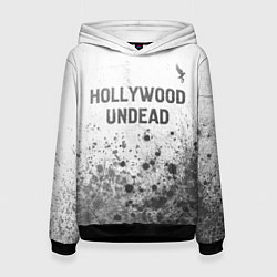 Толстовка-худи женская Hollywood Undead - white gradient посередине, цвет: 3D-черный