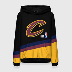 Толстовка-худи женская Cleveland Cavaliers NBA basketball, цвет: 3D-черный
