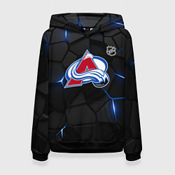 Толстовка-худи женская Колорадо Эвеланш - плиты с подсветкой, цвет: 3D-черный