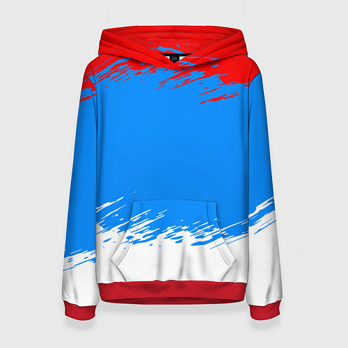 Женская толстовка Патриот - флаг / 3D-Красный – фото 1
