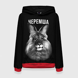 Толстовка-худи женская Черемша мем, цвет: 3D-красный