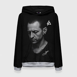 Толстовка-худи женская Честер Беннингтон - легенда, цвет: 3D-меланж