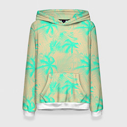 Женская толстовка Palm light blue