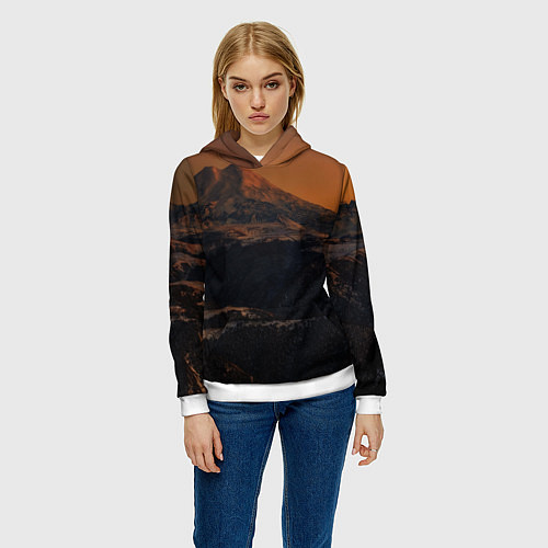 Женская толстовка Эльбрус / 3D-Белый – фото 3